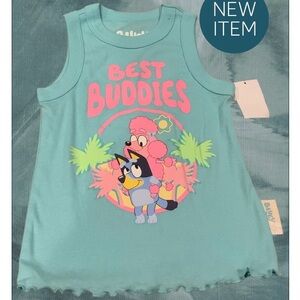 5/$25 Mix&Match kids clothes 
Bluey Kids Tank Top - Aqua